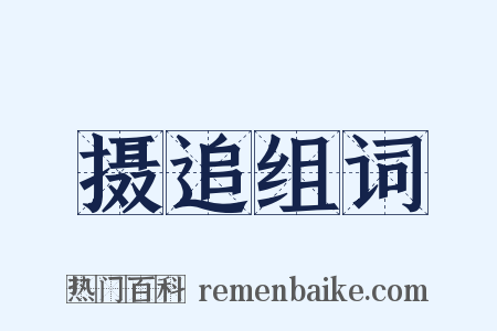 摄追组词是什么意思的图片